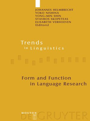 cover image of Form and Function in Language Research